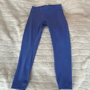 Lululemon Wunder Train blue leggings size 8
